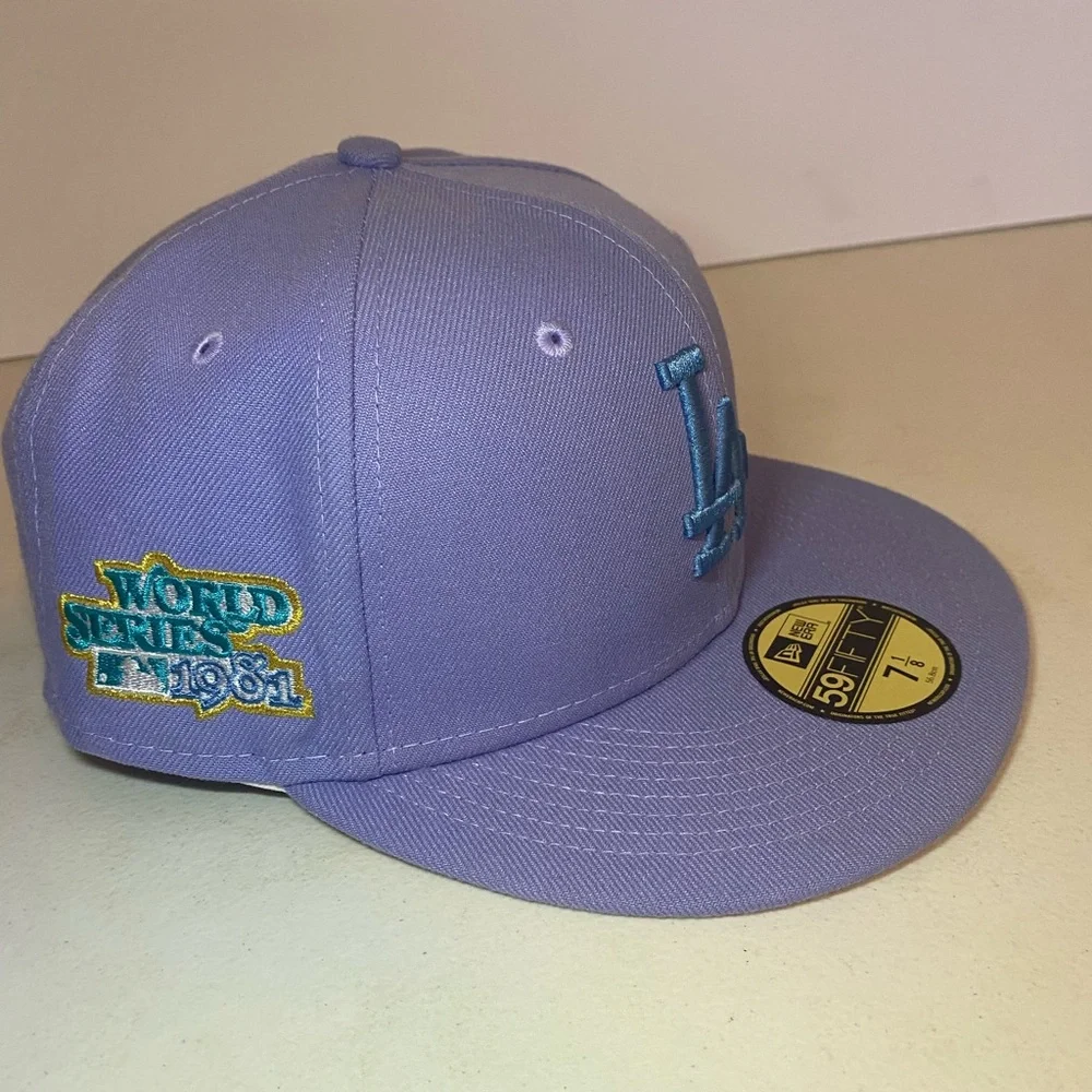Los Angeles Dodgers New Era 1981 World Series Hat size 7 1/8 - Picture 6 of 10
